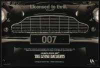 9r352 LIVING DAYLIGHTS 12x18 special poster 1986 great image of classic Aston Martin car grill!