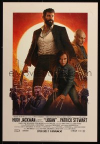 9r173 LOGAN IMAX mini poster 2017 Jackman in the title role as Wolverine, claws out, top cast!