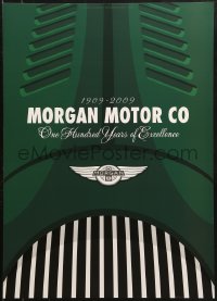 9r363 MORGAN MOTOR COMPANY 20x28 special poster 2009 artwork of fancy hood logo by Lasse Bauer!