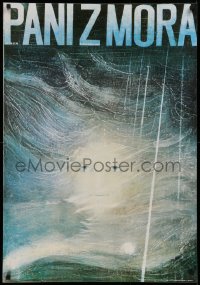 9r158 PANI Z MORA 26x38 Slovak stage poster 1983 Henrik Ibsen's Lady from the Sea, Cestmir Pechr!
