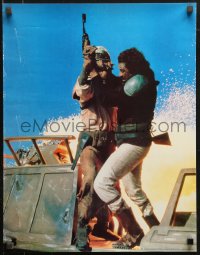 9r376 RETURN OF THE JEDI 17x22 special poster 1983 Lando fighting over Great Pit of Carkoon!