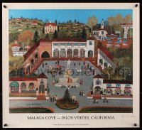 9r097 RITA SCHROEDER signed 20x22 art print 1985 by the artist, great art of the Malaga Cove!