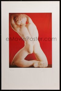 9r084 UNKNOWN ART PRINT signed #2/9 16x24 art print 1980s, please help identify artist!