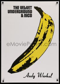 9r410 VELVET UNDERGROUND 24x34 special poster 1990s cool art of a banana by Andy Warhol!