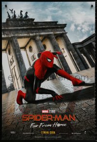 9r895 SPIDER-MAN: FAR FROM HOME int'l teaser DS 1sh 2019 Marvel Comics, Tom Holland in Berlin!