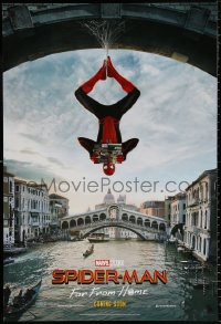 9r894 SPIDER-MAN: FAR FROM HOME int'l teaser DS 1sh 2019 Marvel Comics, hanging out in Venice!