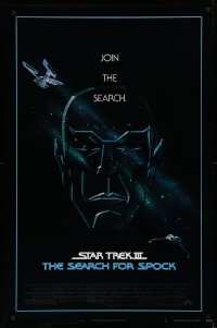 9r904 STAR TREK III 1sh 1984 The Search for Spock, art of Leonard Nimoy by Huyssen & Huerta!