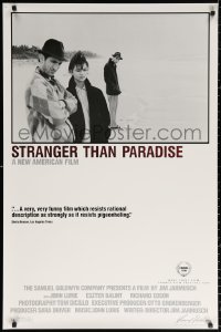 9r916 STRANGER THAN PARADISE 1sh 1984 Jim Jarmusch, John Lurie, with Eszter Balint on beach!