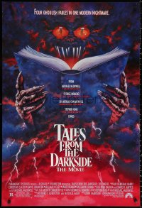 9r926 TALES FROM THE DARKSIDE DS 1sh 1990 George Romero & Stephen King, creepy art of demon!