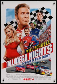 9r927 TALLADEGA NIGHTS THE BALLAD OF RICKY BOBBY advance DS 1sh 2006 NASCAR driver Will Ferrell!