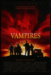 9r969 VAMPIRES DS 1sh 1998 John Carpenter, James Woods, cool vampire hunter image!