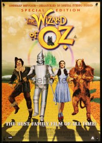 9r189 WIZARD OF OZ 20x28 Australian video poster R2000s Victor Fleming, Judy Garland all-time classic!