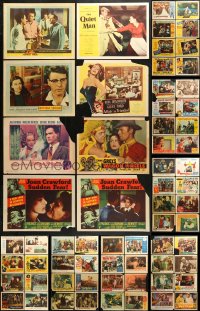 9s165 LOT OF 79 1950S LOBBY CARDS 1950s great scenes from a variety of different movies!