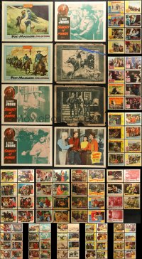 9s163 LOT OF 103 WESTERN LOBBY CARDS 1950s incomplete sets from a variety of different movies!