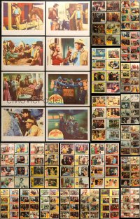 9s157 LOT OF 222 LOBBY CARDS 1950s-1960s incomplete sets from a variety of different movies!