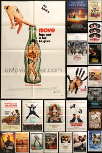 9s180 LOT OF 114 FOLDED ONE-SHEETS 1970s-1990s great images from a variety of different movies!