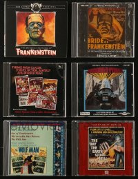 9s283 LOT OF 6 HORROR/SCI-FI SOUNDTRACK CDS 1980s-1990s Frankenstein, Forbidden Planet & more!