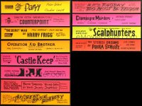 9s411 LOT OF 12 5X28 PAPER BANNERS 1960s great titles from a variety of different movies!