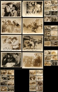 9s355 LOT OF 46 CHARLES STARRETT WESTERN 8X10 STILLS 1930s-1940s scenes from his cowboy movies!