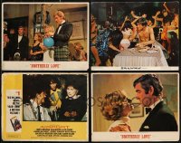 9s173 LOT OF 4 LOBBY CARDS 1960s-1970s scenes from a variety of different movies!
