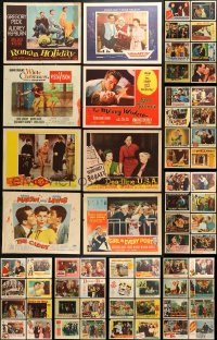 9s166 LOT OF 64 1950S LOBBY CARDS 1950s great scenes from a variety of different movies!
