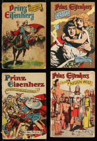 9s279 LOT OF 4 GERMAN PRINCE VALIANT HARDCOVER BOOKS 1950s comic character created by Hal Foster!