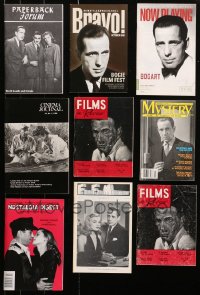 9s103 LOT OF 9 MAGAZINES WITH HUMPHREY BOGART COVERS 1950s-2010s many great images & articles!