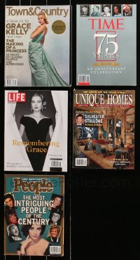 9s112 LOT OF 5 MAGAZINES 1990s-2000s includes two issues featuring Grace Kelly covers!