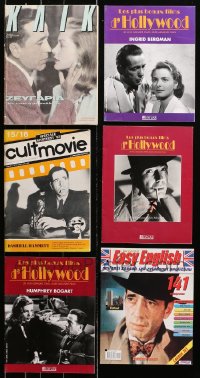 9s106 LOT OF 6 NON-U.S. MAGAZINES WITH HUMPHREY BOGART COVERS 1980s-2000s great images & articles!