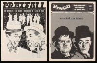 9s123 LOT OF 2 PRATFALL FANZINE MAGAZINES 1971-1972 great Laurel & Hardy images & articles!