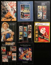 9s093 LOT OF 8 SOTHEBY'S, BUTTERFIELD, AND HERITAGE MOVIE POSTER AUCTION CATALOGS 1990s-2000s