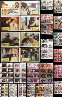 9s160 LOT OF 156 LOBBY CARDS 1960s-1980s mostly complete sets from a variety of different movies!