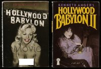9s091 LOT OF 2 HOLLYWOOD BABYLON HARDCOVER BOOKS 1970s-1980s Kenneth Anger, 1st volume & sequel!