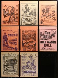 9s059 LOT OF 8 10X13 LOCAL THEATER WINDOW CARDS 1970s-1980s great images for western movies!