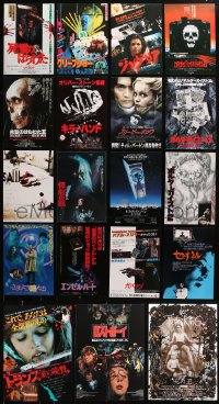 9s253 LOT OF 19 HORROR JAPANESE CHIRASHI POSTERS 1980s-2000s a variety of scary movie images!
