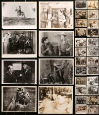 9s359 LOT OF 44 1940S WESTERN 8X10 STILLS 1940s great scenes from a variety of cowboy movies!