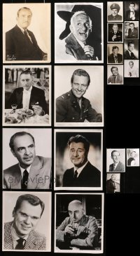 9s381 LOT OF 19 8X10 STILLS OF MALE PORTRAITS 1940s-1960s leading & supporting actors!