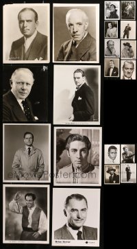 9s379 LOT OF 20 8X10 STILLS OF MALE PORTRAITS 1940s-1960s leading & supporting actors!
