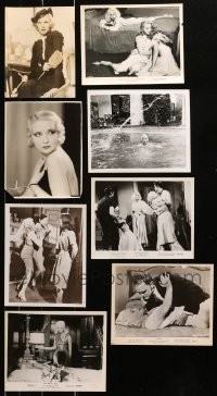 9s391 LOT OF 10 8X10 STILLS OF SEXY BLONDES 1930s-1960s leading & supporting actresses!