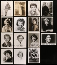 9s388 LOT OF 15 8X10 STILLS OF FEMALE PORTRAITS 1930s-1960s leading & supporting actresses!
