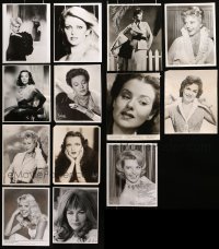 9s373 LOT OF 21 8X10 STILLS OF PRETTY LADIES 1950s-1960s leading & supporting actresses!