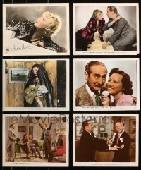 9s396 LOT OF 6 COLOR 8X10 STILLS 1940s great scenes from a variety of different movies!