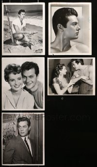 9s397 LOT OF 5 TONY CURTIS 8X10 STILLS 1940s-1950s movie portraits & candids!