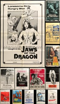 9s239 LOT OF 12 FOLDED ONE-SHEETS 1960s-1970s great images from a variety of different movies!