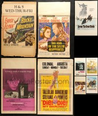 9s036 LOT OF 9 WINDOW CARDS 1950s-1970s great images from a variety of different movies!