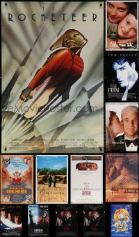 9s528 LOT OF 13 UNFOLDED MOSTLY DOUBLE-SIDED MOSTLY 27X40 ONE-SHEETS 1990s cool movie images!