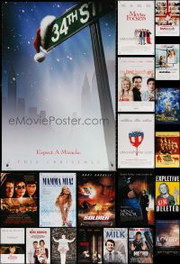 9s489 LOT OF 21 UNFOLDED MOSTLY DOUBLE-SIDED 27X40 ONE-SHEETS 1990s-2010s cool movie images!