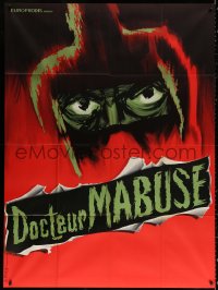 9t526 DR. MABUSE: THE GAMBLER French 1p R1960s Fritz Lang, cool different horror art!