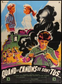 9t530 A TETTES ISMERETLEN French 1p 1960 Belinsky art of young boy using wrench on explosive!