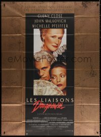 9t606 DANGEROUS LIAISONS French 1p 1989 Glenn Close, John Malkovich, Michelle Pfeiffer